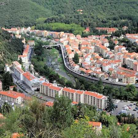 Apartment F2 Confortable Avec Balcon Pres Des Thermes D'amelie-les-bains - Fr-1-703-61 *